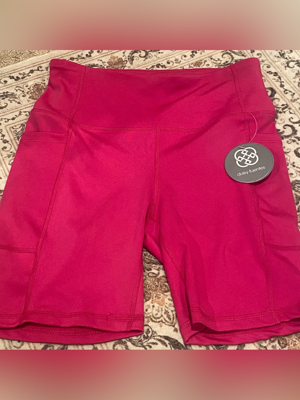 Shorts, Daisy Fuentes Fitted Hot Pink Biker